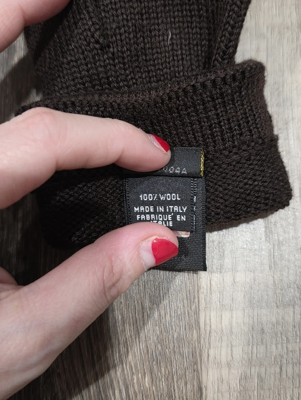 Fendi FF Monogram Knit Gloves Brown Black Logo Winter Designer Made in Italy